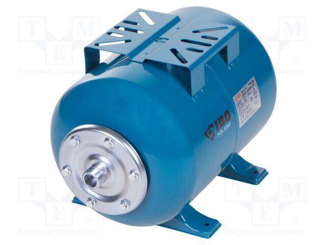 Expansion vessel; 0÷45°C; Connection: 1"; Ø: 270mm; H: 450mm; 24l