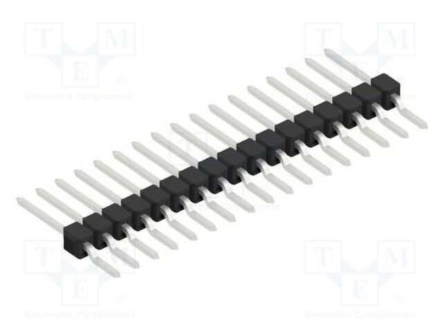 Connector: pin strips; pin header; male; PIN: 17; 2.54mm; SMT; 1x17