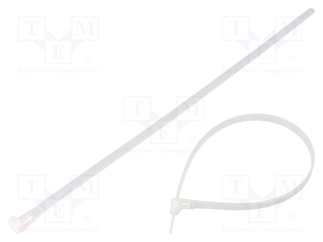 Cable tie; multi use; L: 350mm; W: 7.2mm; polyamide; natural; 50pcs.