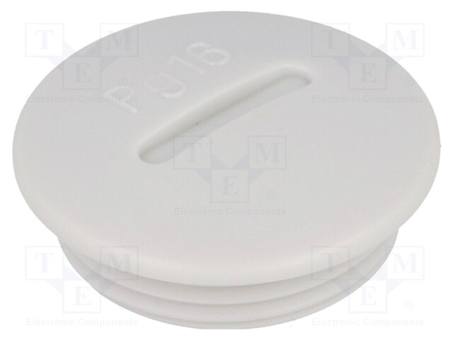 Stopper; PG36; IP54; Mat: polystyrene; light grey