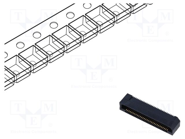 Connector: PCB to PCB; female; PIN: 60; 0.8mm; ERF8; gold-plated