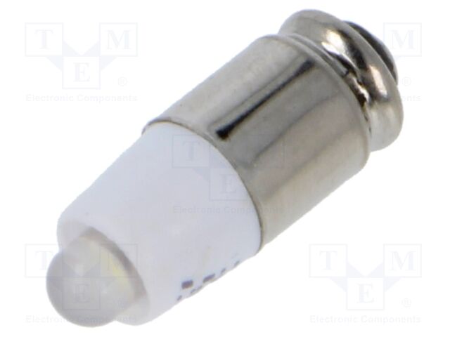 LED lamp; white; 28VDC; 28VAC; No.of diodes: 1