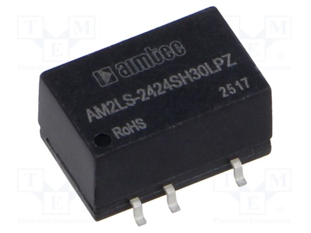 Converter: DC/DC; 2W; Uin: 21.6÷26.4V; Uout: 24VDC; Iout: 83mA; SMD