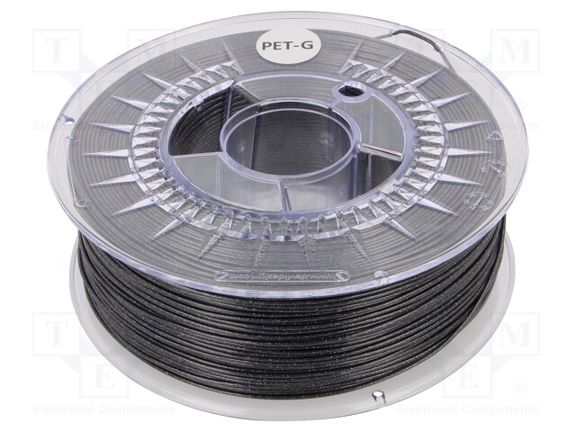 Filament: PET-G; 1.75mm; galaxy gray; 220÷250°C; 1kg