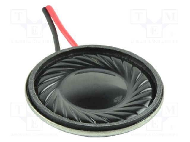 Loudspeaker; miniature; 2W; 8Ω; Ø28x5.5mm; 20kHz; Sound level: 88dB