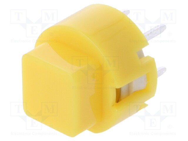 Switch: keypad; Pos: 2; SPST-NO; 0.01A/32VDC; yellow; Mounting: THT