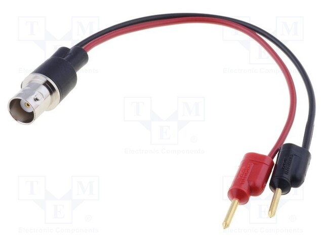 Test lead; PVC; 140mm; red and black; 70VDC