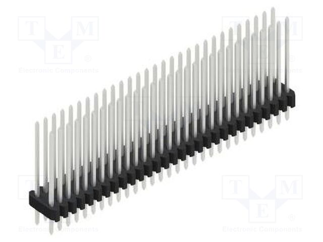 Connector: pin strips; pin header; male; PIN: 58; 1.27mm; THT; 2x29