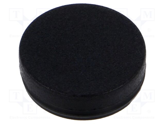 Stopper; Ø: 16.5mm; black; technopolymer PP
