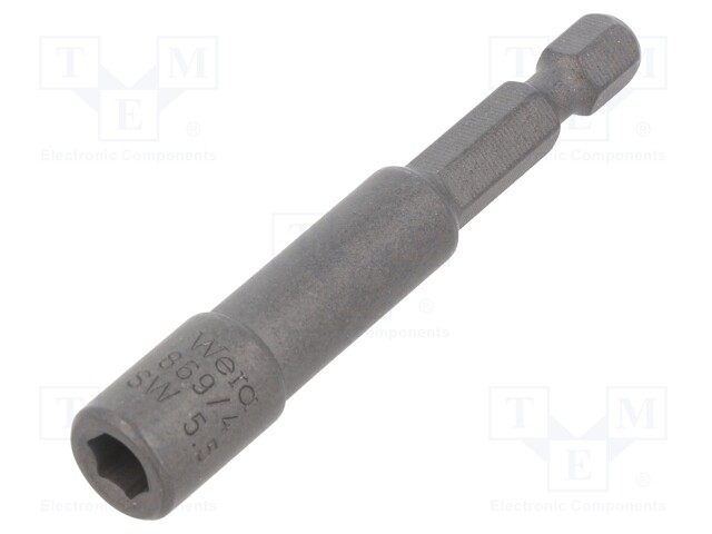 Holders for screwdriver bits; hex socket; Socket: HEX 5,5mm