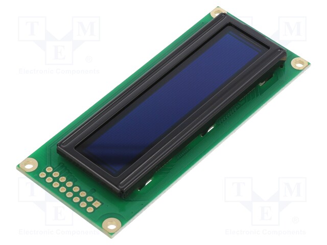 Display: OLED; graphical; 2.4"; 100x16; Dim: 85x36x10mm; blue