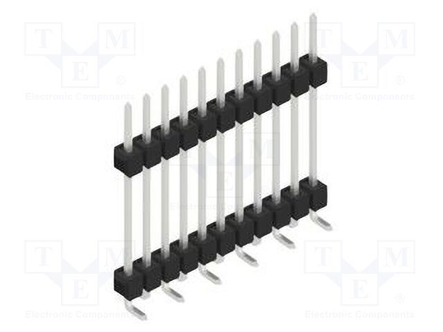 Connector: pin strips; pin header; male; PIN: 11; 2.54mm; SMT; 1x11