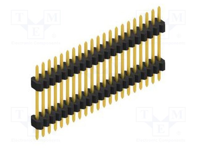 Connector: pin strips; pin header; male; PIN: 21; 1.27mm; THT; 1x21