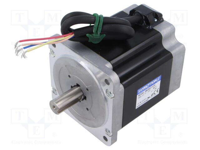 Motor: AC; 2-phase,bipolar,stepper; 100VAC; step 1,8°; 6.4Nm; 4A