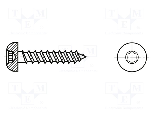 Screw; for wood