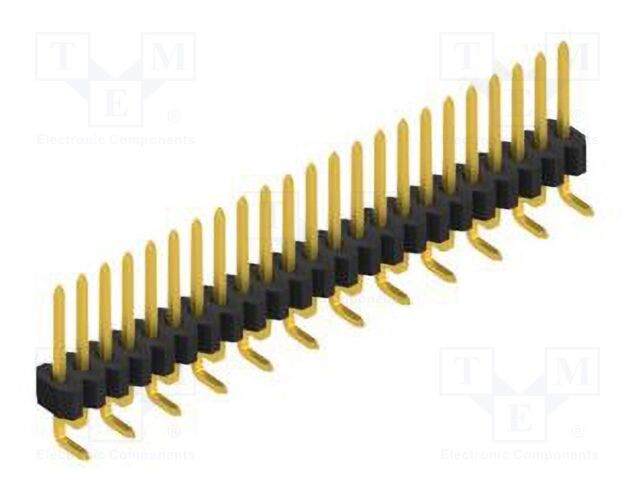 Connector: pin strips; pin header; male; PIN: 23; 1.27mm; SMT; 1x23
