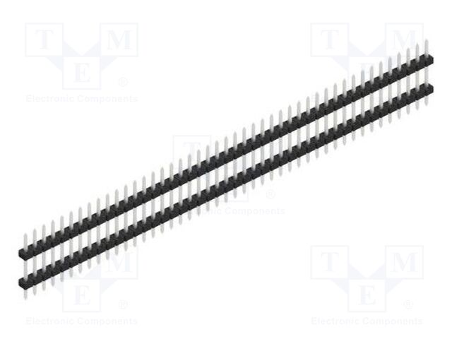Connector: pin strips; pin header; male; PIN: 45; 2mm; THT; 1x45
