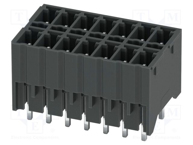 PCB headers, nominal cross section: 1.5 mm?, color: black, n