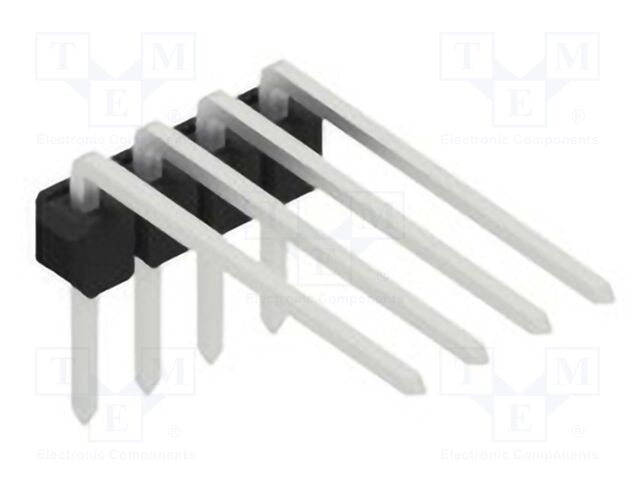 Connector: pin strips; pin header; male; PIN: 4; 2.54mm; THT; 1x4