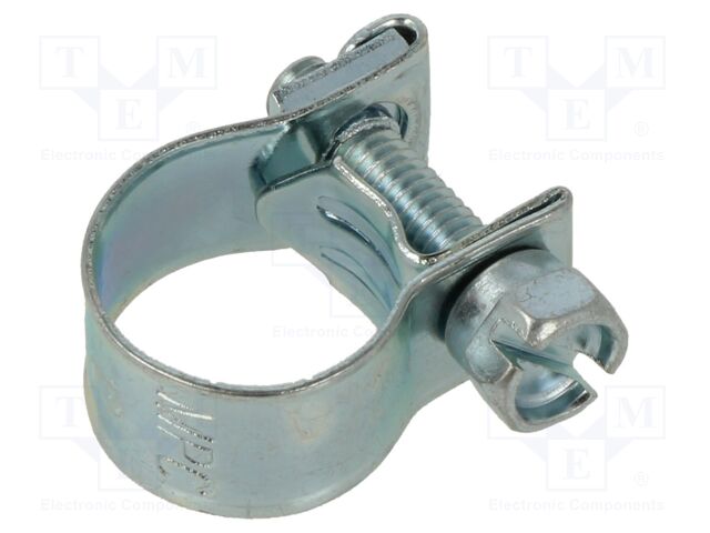 T-bolt clamp; W: 9mm; Clamping: 11÷13mm; zinc plated steel; Mini