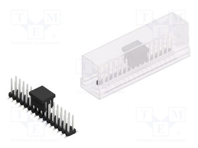 Connector: pin strips; pin header; male; PIN: 32; 2mm; SMT; 2x16
