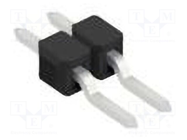 Connector: pin strips; pin header; male; PIN: 2; 2.54mm; SMT; 1x2