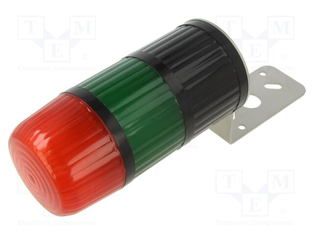 Signalling column; red/green; LED; 18÷32VDC; IP65; TS-Ad; angular