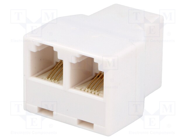 Splitter; Layout: 6p4c; RJ11 socket,RJ11 socket x2