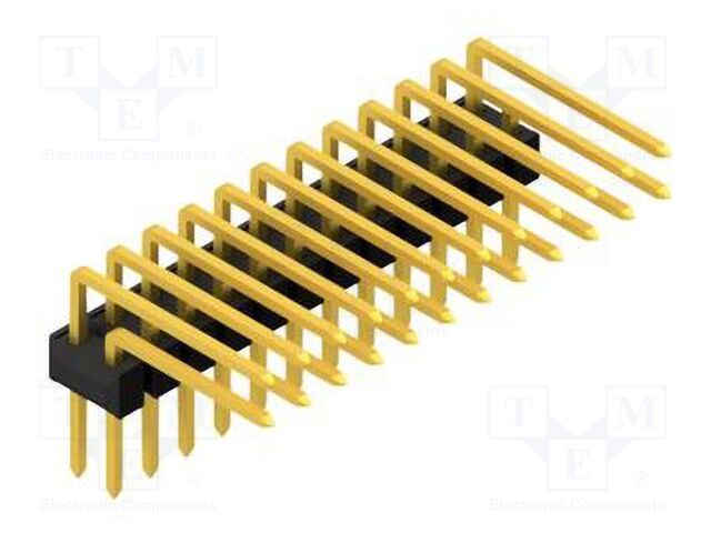 Connector: pin strips; pin header; male; PIN: 24; 2.54mm; THT; 2x12