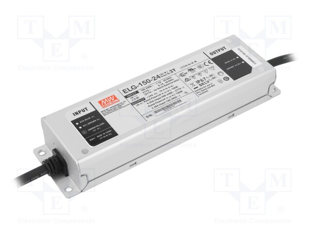 Power supply: switched-mode; LED; 150W; 24VDC; 6.25A; 100÷305VAC