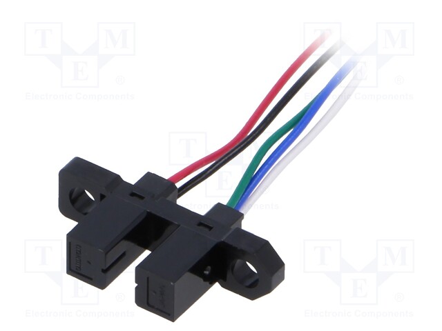 Sensor: photoelectric; through-beam (with slot); DARK-ON; 20mA