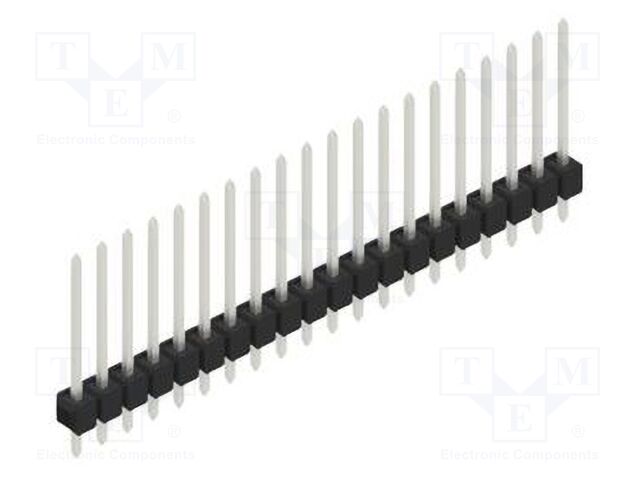 Connector: pin strips; pin header; male; PIN: 20; 2.54mm; THT; 1x20