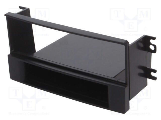 Radio mounting frame; Kia; 1 DIN; black