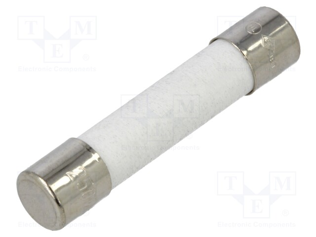 Fuse: fuse; 5A; 250VAC; ceramic; 6.3x32mm; brass; nickel plated