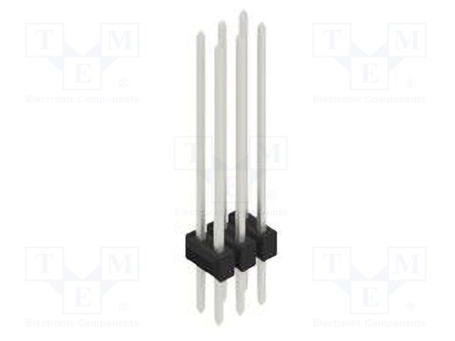 Connector: pin strips; pin header; male; PIN: 6; 2.54mm; THT; 2x3