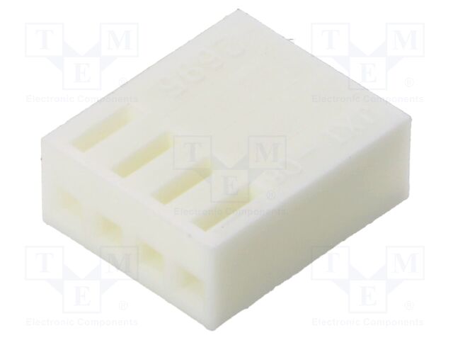 Plug; wire-board; female; KK 254; 2.54mm; PIN: 4; w/o contacts
