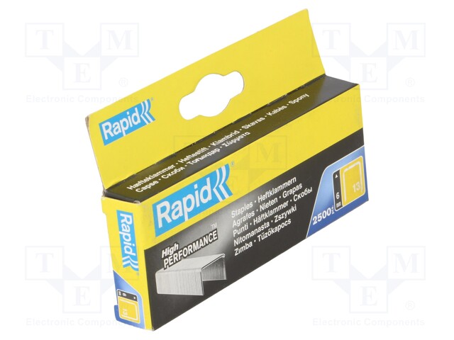 Staples; 6mm; 2500pcs; TYP 13