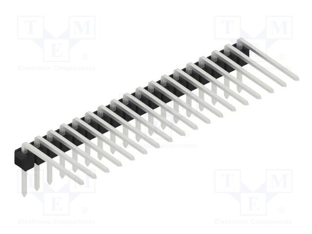 Connector: pin strips; pin header; male; PIN: 18; 2.54mm; THT; 1x18