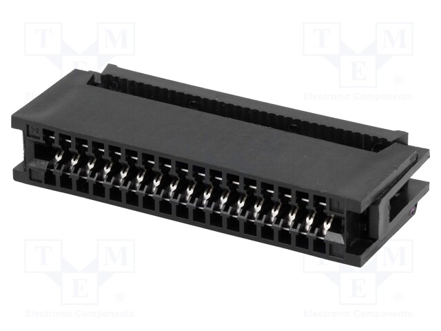 IDC; PIN: 34; card edge; IDC; for ribbon cable; 1.27mm; gold flash