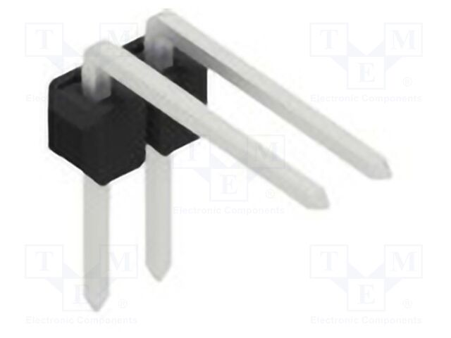 Connector: pin strips; pin header; male; PIN: 2; 2.54mm; THT; 1x2