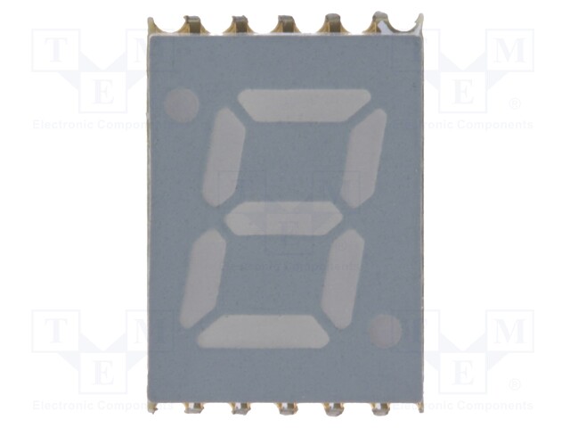 Display: LED; 7-segment; 7mm; 0.28"; No.char: 1; red; 3.4÷7.5mcd