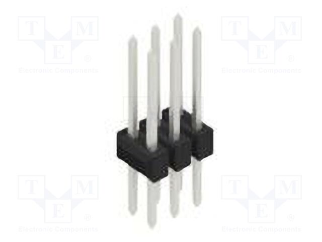 Connector: pin strips; pin header; male; PIN: 6; 2.54mm; THT; 2x3
