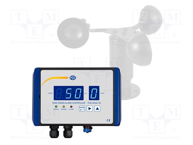 Anemometer; Velocity measuring range: 0÷50m/s; IP65