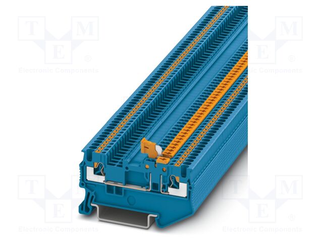 Splice terminal: rail; PA; L: 30.5mm; terminals: 2; W: 3.5mm