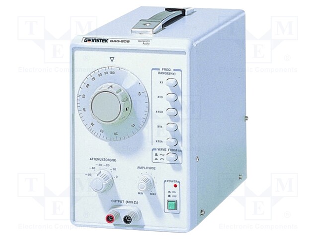 Generator: audio; 10Hz÷1MHz; 600Ω; Plug: EU