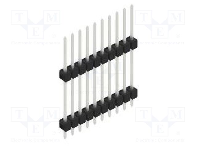 Connector: pin strips; pin header; male; PIN: 10; 2.54mm; THT; 1x10