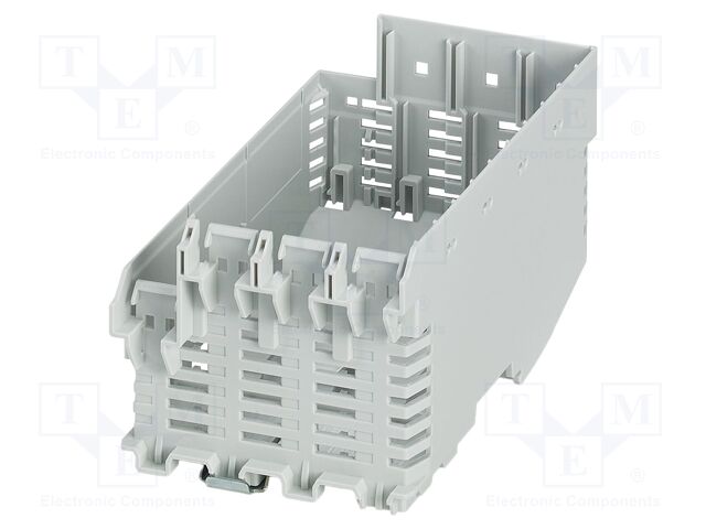 Enclosure base; grey; UL94V-0; ME-IO 75,2; for DIN rail mounting