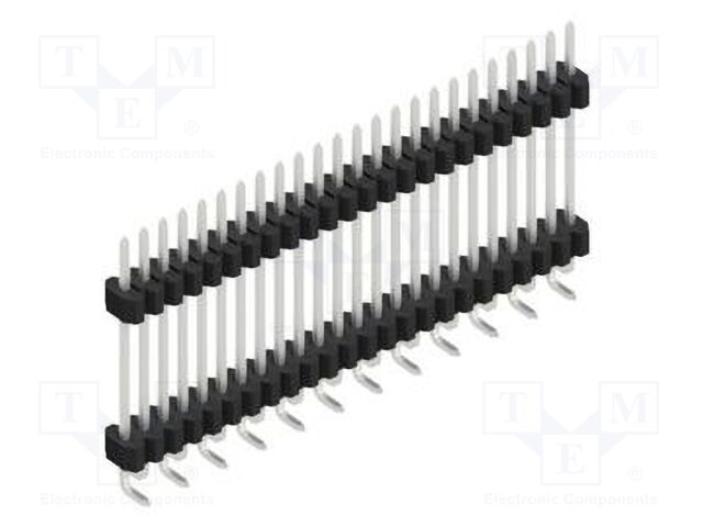 Connector: pin strips; pin header; male; PIN: 24; 1.27mm; SMT; 1x24