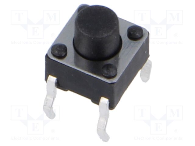 Microswitch TACT; SPST; Pos: 2; 50mA/12VDC; THT; none; 1.6N; 6x6mm