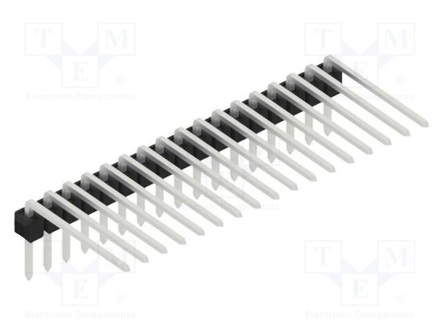 Connector: pin strips; pin header; male; PIN: 17; 2.54mm; THT; 1x17